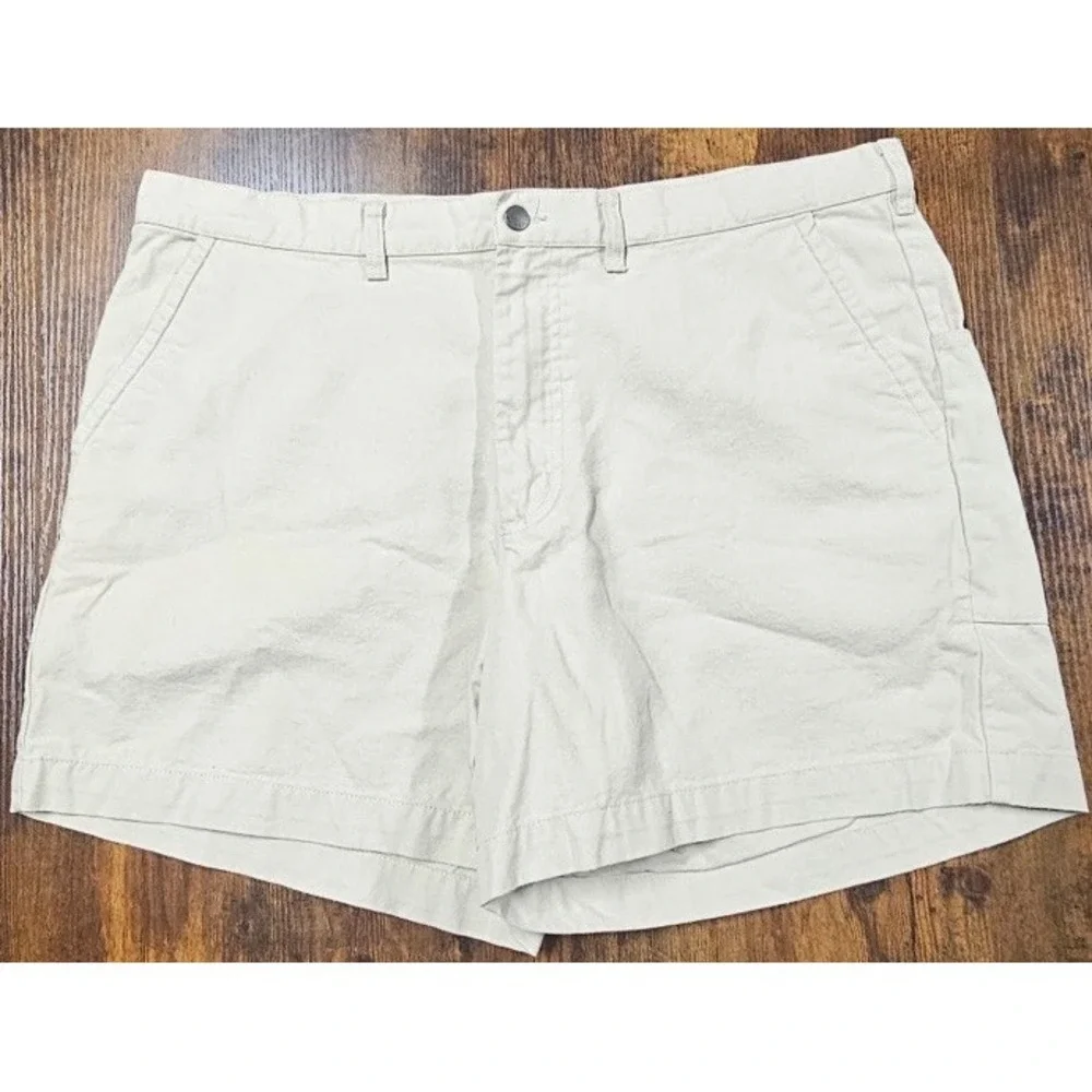 Patagonia Shorts Stand Up Men's 40 Canvas Cream Organic Cotton Hiking Outdoor